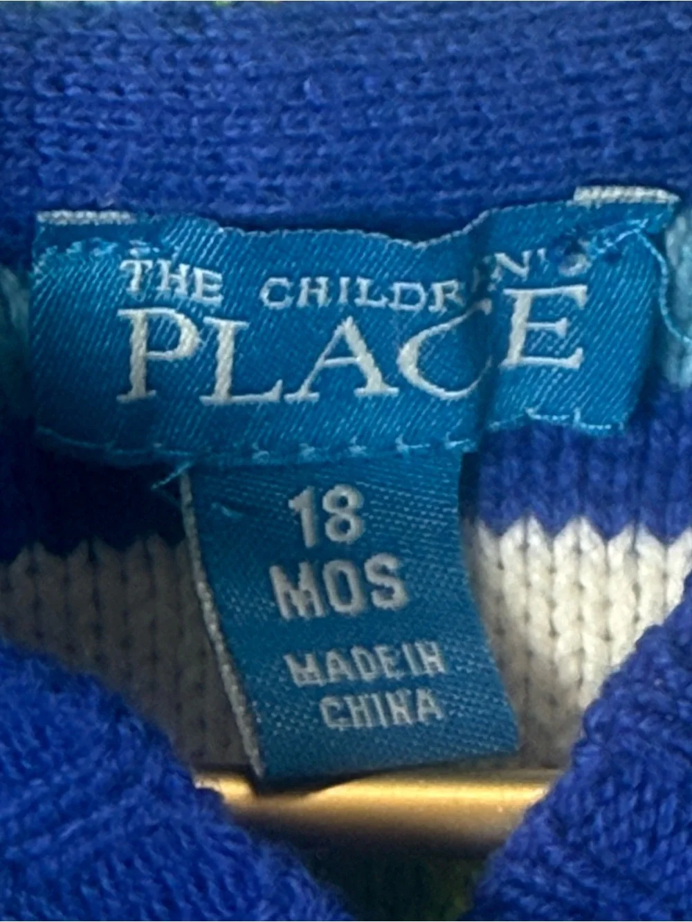 The Childrens Place striped collar